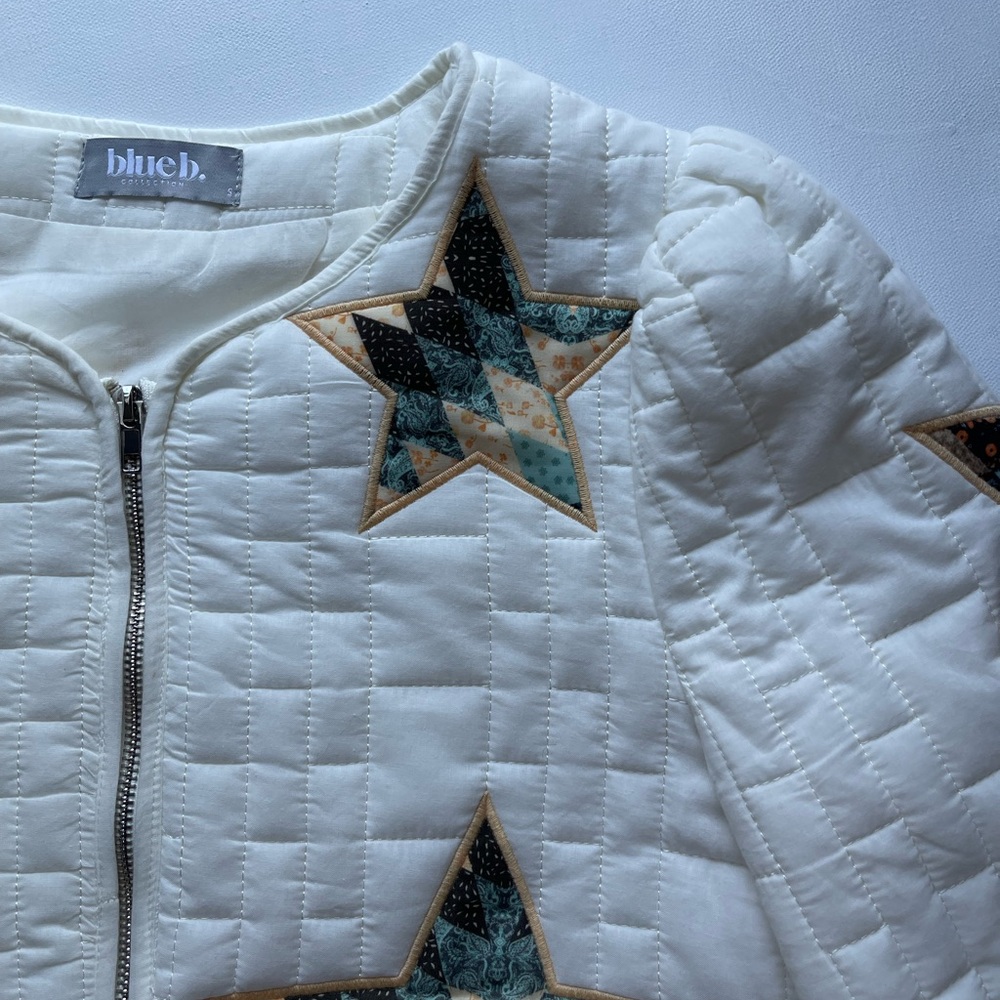 Blue b Women's Star Embroidered Quilted Jacket - Picture 3 of 11